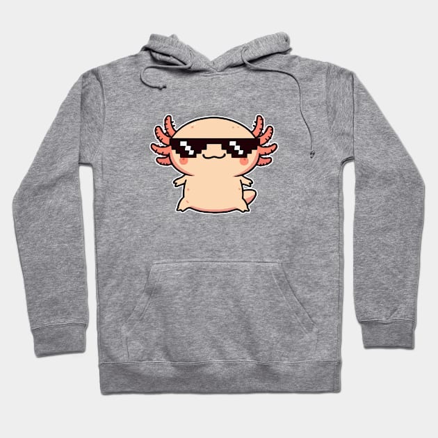 cute Thug axolotl Life Hoodie by fikriamrullah